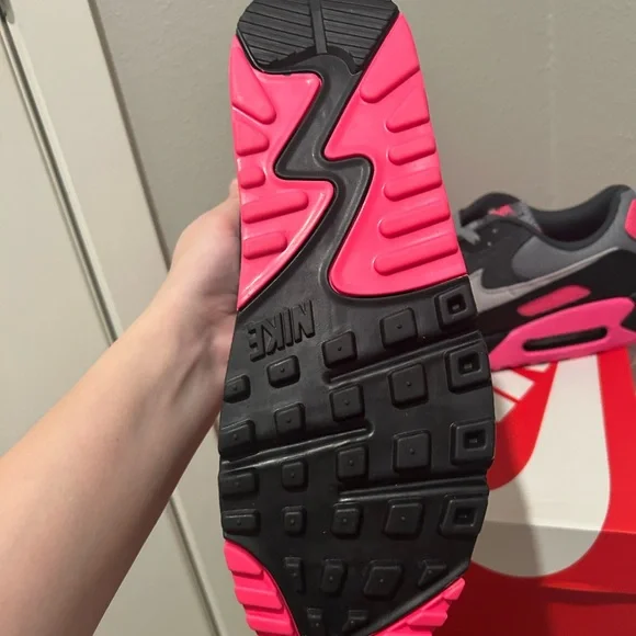 Nike Air Max 90 Black and Pink Sneakers - Picture 2 of 4